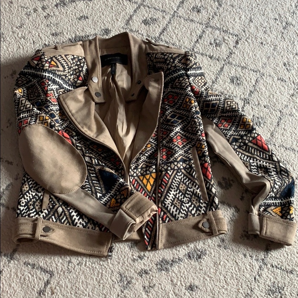 BCBGMAXAZRIA | XS Suede “ZIGGY” Bomber